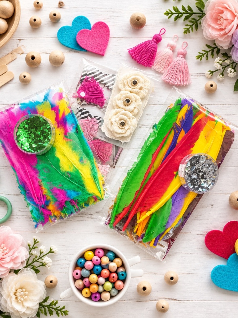Multicolor Craft Assortment for Home Party Supplies